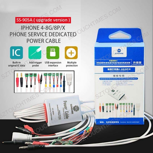 SS-905A Battery power supply Boot activation test line for iphone 4/4s/5/5s/6/6s/6p/6sp/7/7p/8/8p/x Maintenance Cable