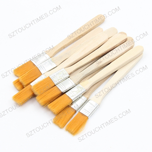 10pcs/Lot BGA Solder Flux Paste Brush With Wooden Handle Reballing Tool