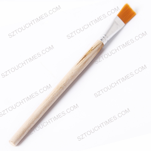 5pcs/lot Yellow Brush BGA Solder Flux Paste Brush With Wooden Handle Reballing Repair Tool