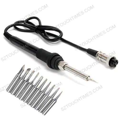 High Quality Soldering Iron Handle For HAKKO 907 936 937 Soldering Station + 10pcs Solder Iron Tip