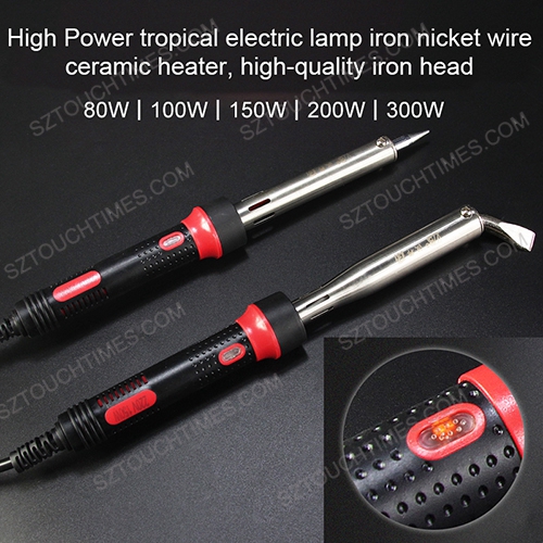 150W 200W 300W Electronical Soldering Iron High Power Chisel Tip 220V Heavy Duty Welding Iron