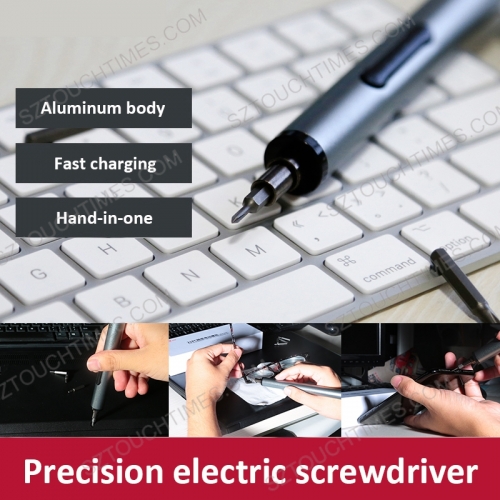 Mini Electric Screwdriver Rechargeable Cordless Power Screw Driver Kit with LED Light Lithium Battery Operated