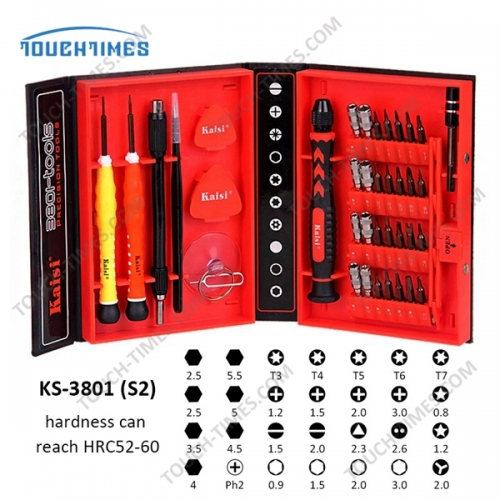 38 in 1 mobile phone disassemble tool electronic telecommunications product repair kit