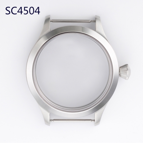 45mm SS Case Sapphire Glass Fit ETA UNITAS 6497/6498