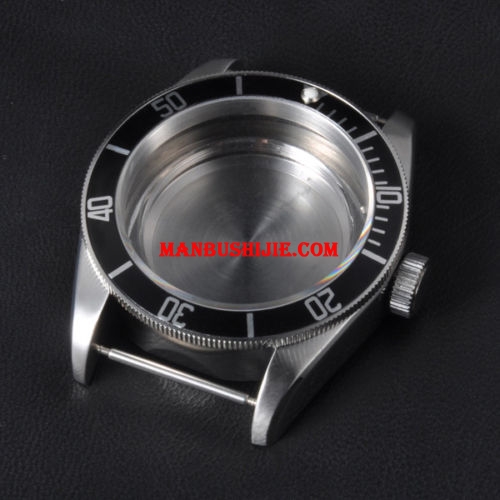 41mm Sapphire Glass aluminum Bezel Watch Case fit ETA 2824 /2836 /Miyota 82 series movement