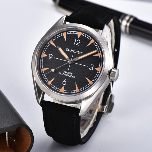 Corgeut Fashion Casual Automatic Watch Japan Miyota movement Luminous Hand