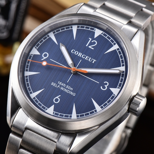 Corgeut Fashion Casual Automatic Watch Japan Miyota movement Luminous Hand