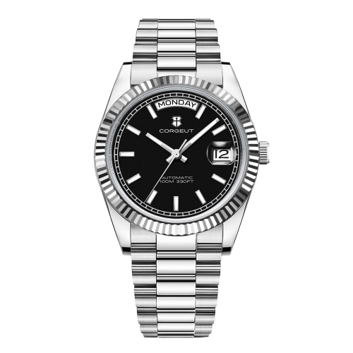 Corgeut brand Luxury Men Automatic Mechanical  datejusts 1644 movement Watch