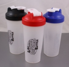 BPA Free Gym 600ml Plastic Protein Shaker