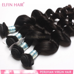 【13A 1PCS】10-30 Inch Elfin Hair Malaysian Virgin Hair Loose Wave 1Pc