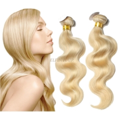 【14A 1PC】12-30 Inch Grade #613 Honey Blonde Body Wave Virgin Hair Weave 100g/bundle