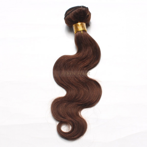 12-26 Inch #4 Brown Body Wave Virgin Hair Weave 100g/bundle