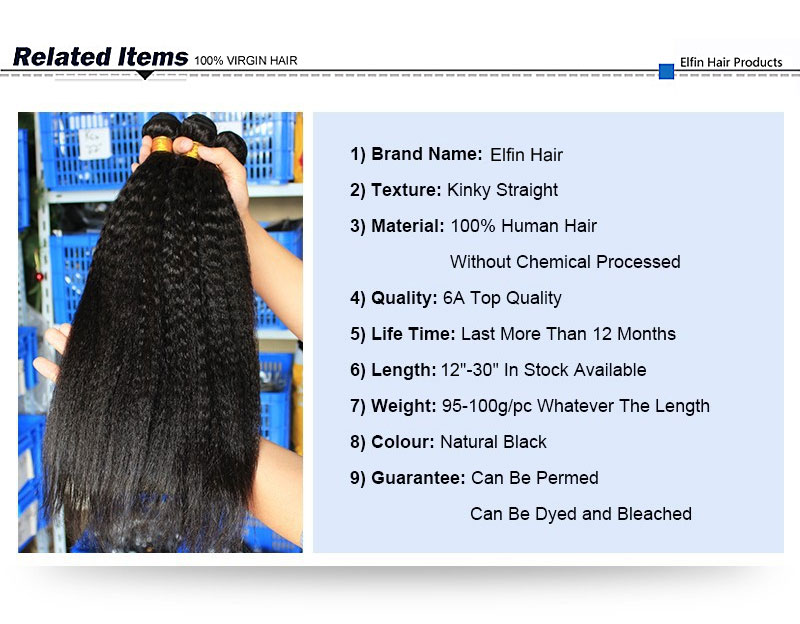 elfinhair quality straight bundles