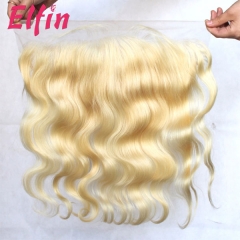 13A 613 Body Lace Frontal Closure 13*4'' Blonde Hair 130% Density Big Lace Closure 1Pc Human Body wave Soft Hair weave Free Shipping