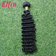 【14A 1PCS】10-30 Inch Grade 14A Elfin Hair Malaysian Virgin Hair Deep Wave