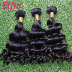 【14A 3PCS】Peruvian Loose Curl Virgin Hair BEST QUALITY 100% Human Hair Extensions