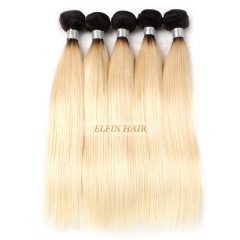 13A Elfin Best Russian T1B/#613 Straight Hair Ombre Blonde Hair Customize time 7 days