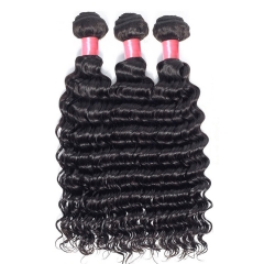 【12A 4PCS】Peruvian Deep Wave Hair 12A Grade Human Deep Wave Hair Bundles