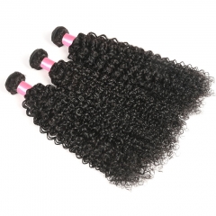 3PCS Hair Bundles New 12A Brazilian Kinky Curly 8-30inch Hair 100% Human Virgin Hair Extensions Natural 1B Color Free Shipping
