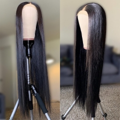 【HD Lace】Straight Hair HD 5*5 Lace Closure Wig 16-40inch 250% Density Silky Straight Hair Transparent Wig Thin Lace Wig Customize 3 days