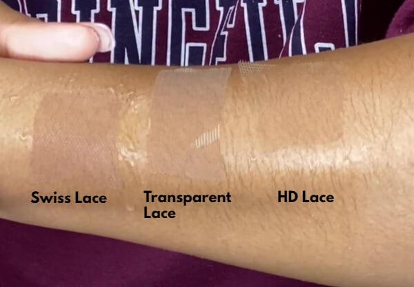 Swiss Lace VS HD Lace VS Transparent Lace