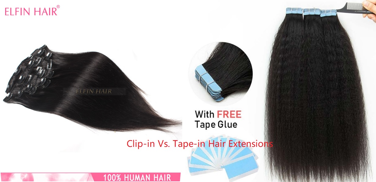 clip-in vs tape-in hair extensions