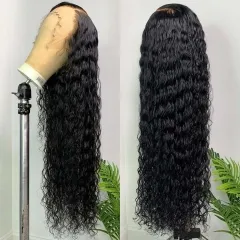 Elfin Hair New in HD/Transparent Lace 13*6 13A Deep Wave Curly Wig 12-28inch Lace Frontal Wig 180% Density Lace Frontal Wig Human Hair