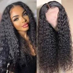 Elfin Hair 13A 200% Density 4*4 Lace Closure Wig Deep Wave Curly HD/Transparent Lace Wig