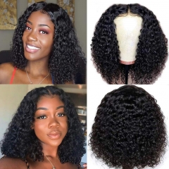 NEW IN Elfin Hair 13*6 Transparent Lace Curly Bob Lace Frontal Wig 180% Thick-full Human Hair Pre-plucked Lace Wig