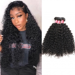 3PCS Hair Bundles New 12A Malaysian Deep Curly 8-30inch Hair 100% Human Virgin Hair Extensions Natural 1B Color