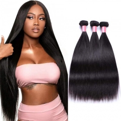 3PCS Hair Bundles New 12A Malaysian Straight 8-30inch Hair 100% Human Virgin Hair Extensions Natural 1B Color