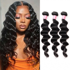 3PCS Hair Bundles New 12A Malaysian Loose Wave 8-30inch Hair 100% Human Virgin Hair Extensions Natural 1B Color