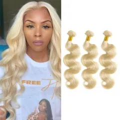 Elfin Hair 3PCS #613 Blonde Brazilian Body Wave Bundles Virgin Hair 3 Bundles High-Quality Extension