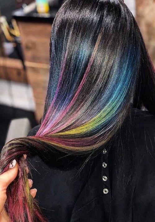 rainbow highlights
