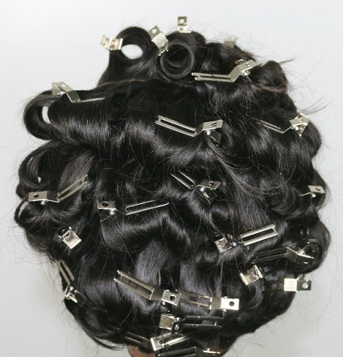 pin curls