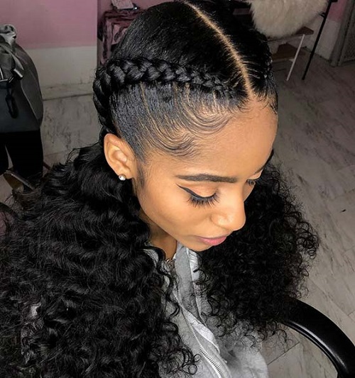 braid style for 3a curly hair