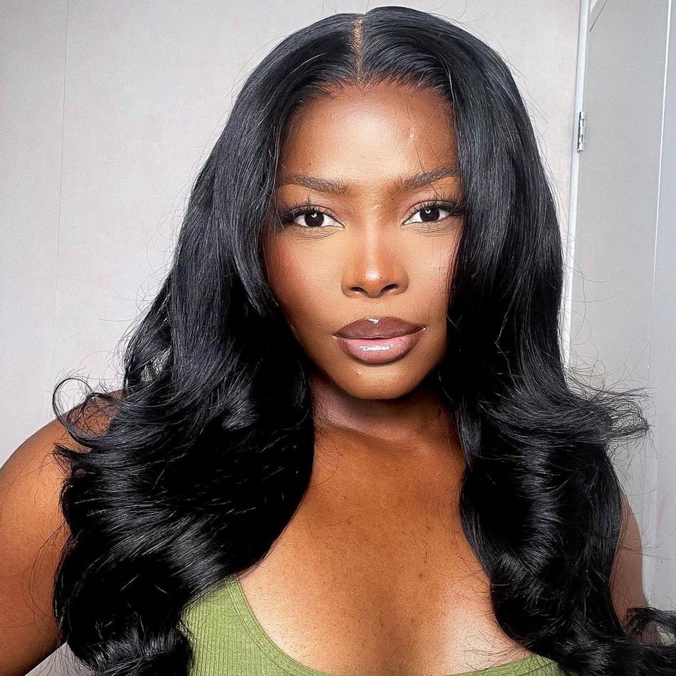 glueless lace front wig human hair 