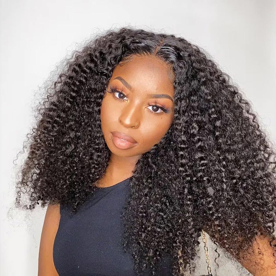 kinky curly glueless wig