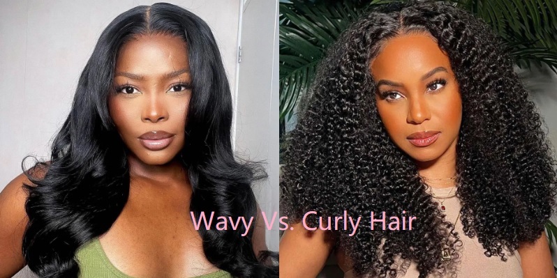 wavy vs. curly hair