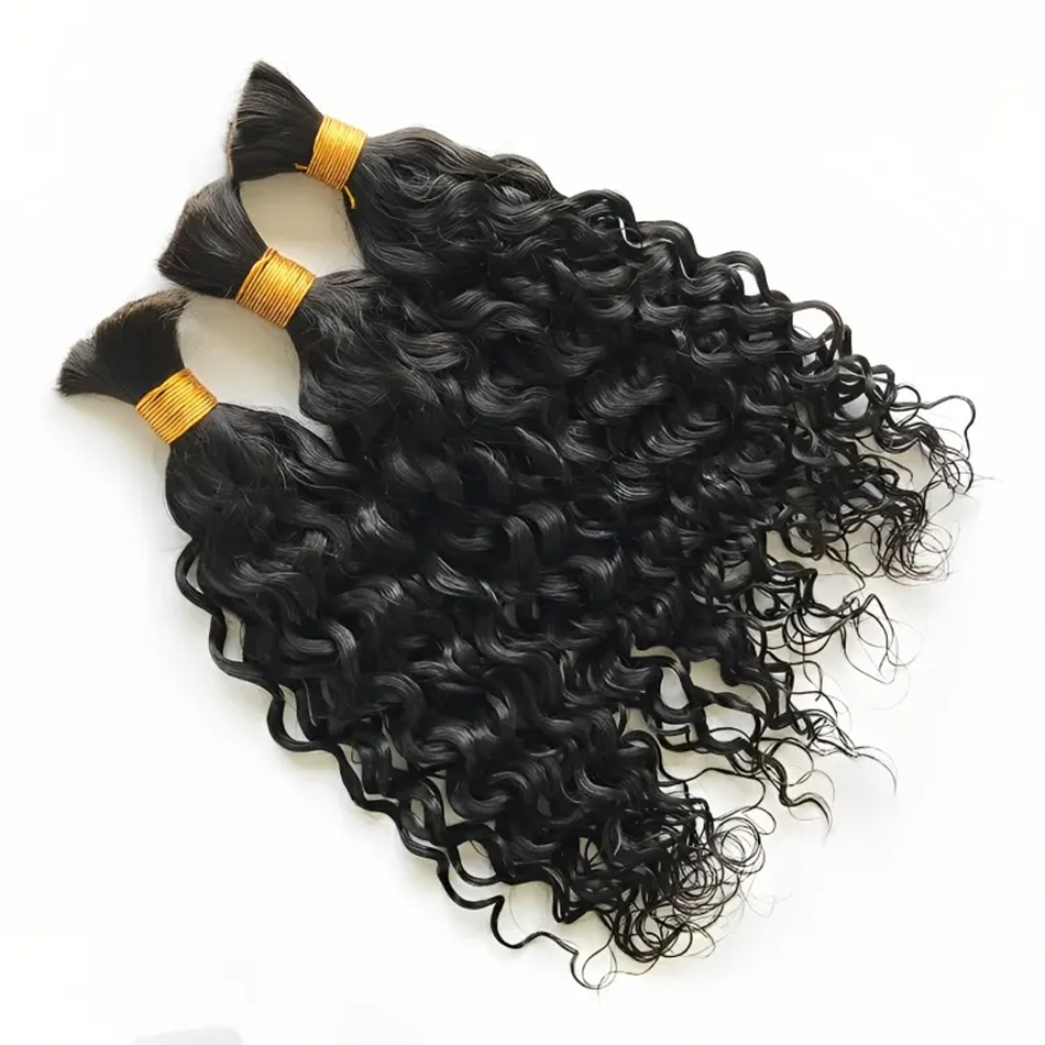 water wave hair bulk with no weft