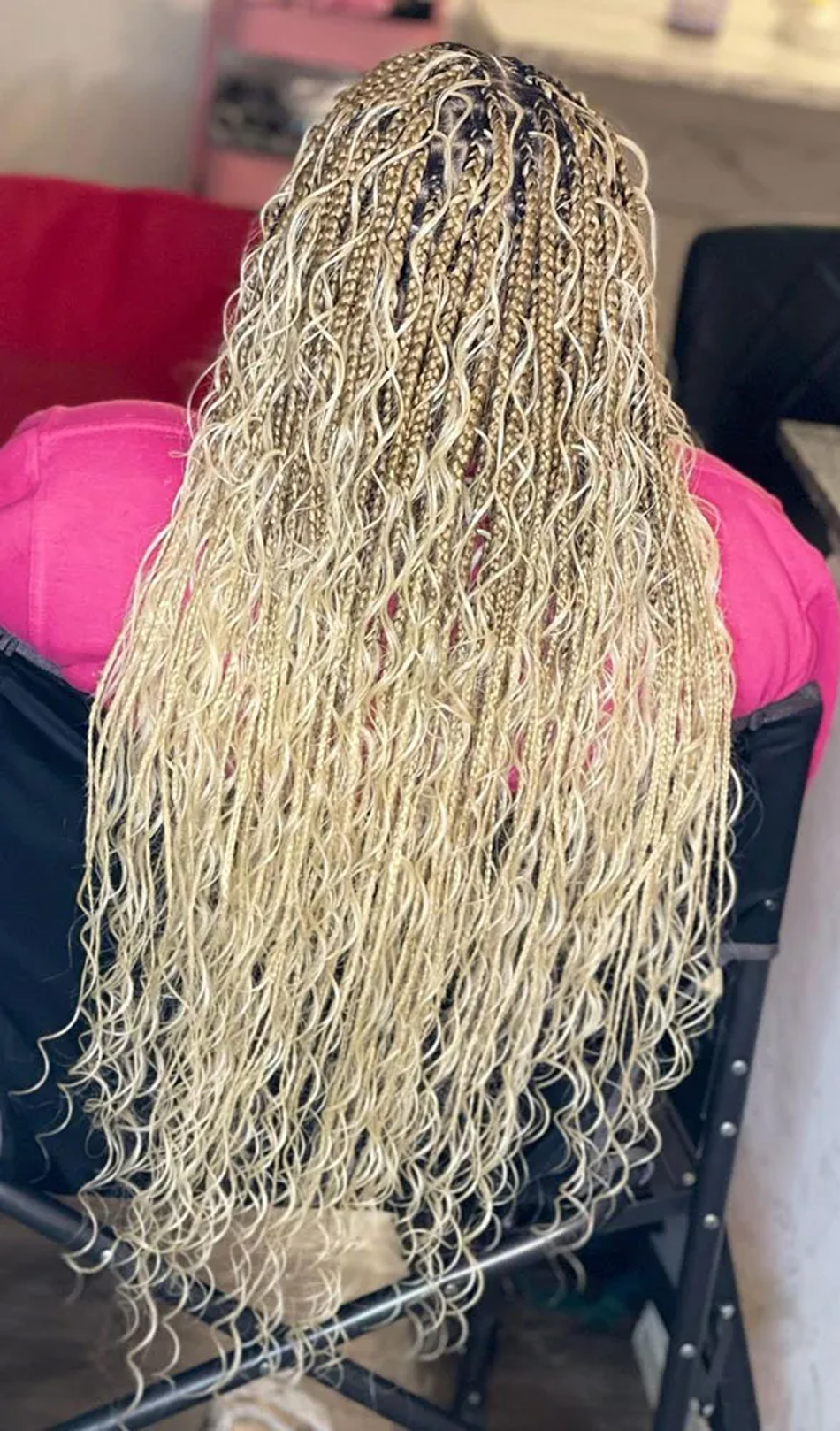 blonde goddess braids