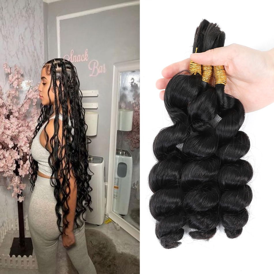 medium size goddess braids with curl ends