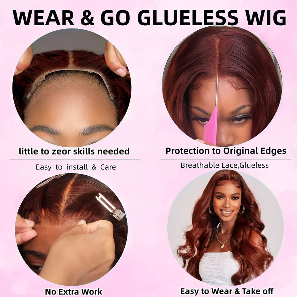 ElfinHair wear and go glueless wig human hair