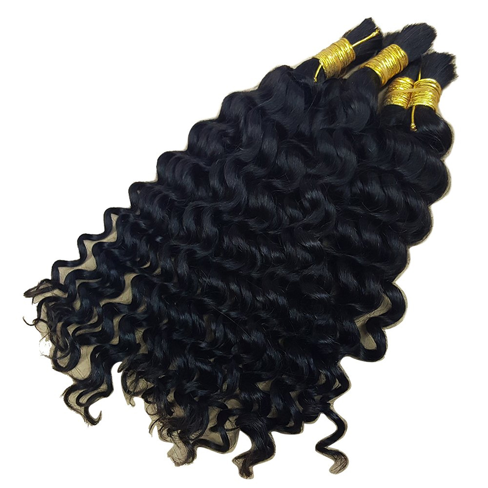 curly human braiding hair