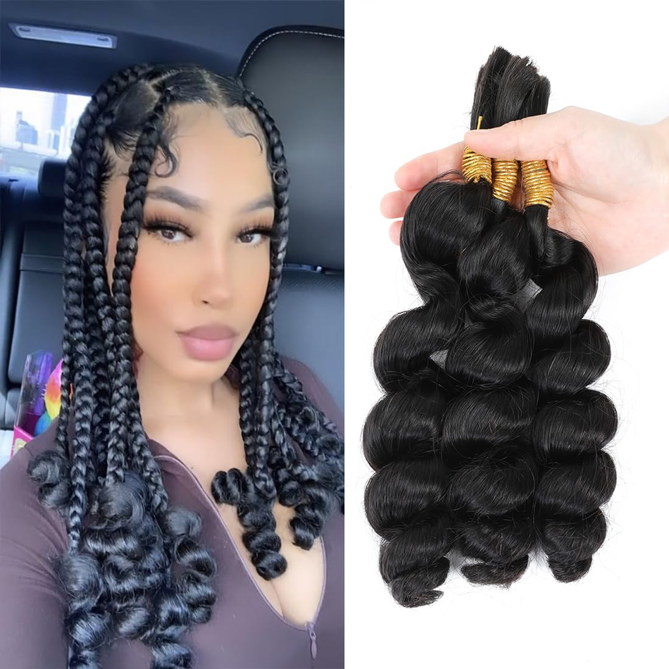 creating braids with curl ends with real hair bulk