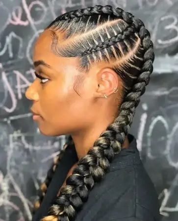protective braid style for black hair