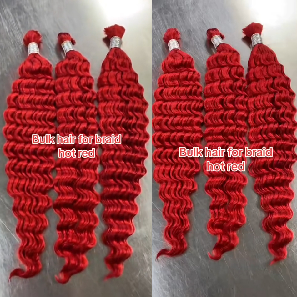 red braiding hair