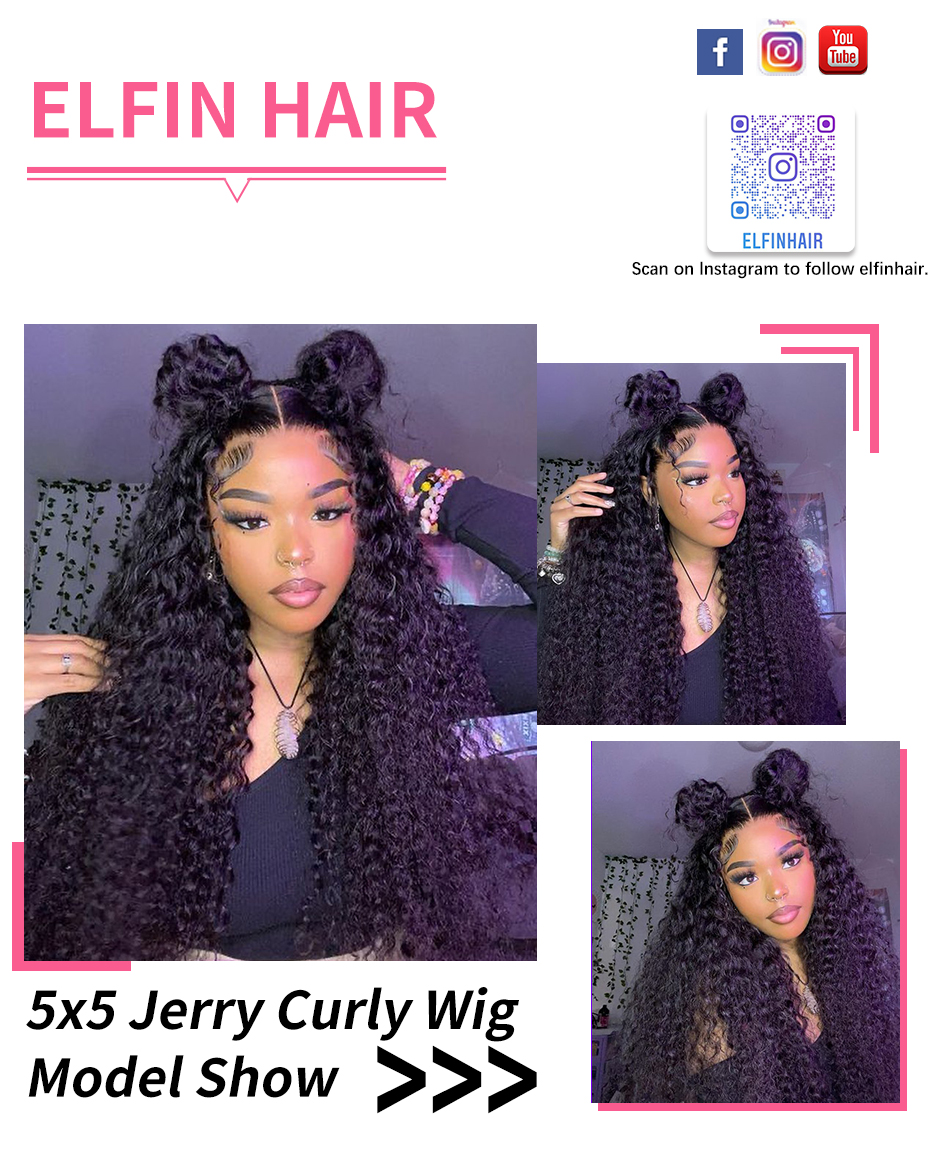 jerry curly glueless wig
