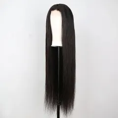 Elfinhair Deep Hairline 2*6 Straight Closure Wig 200%/250% Density Affordable Price Transparent/HD Lace Closure Wig Human Hair