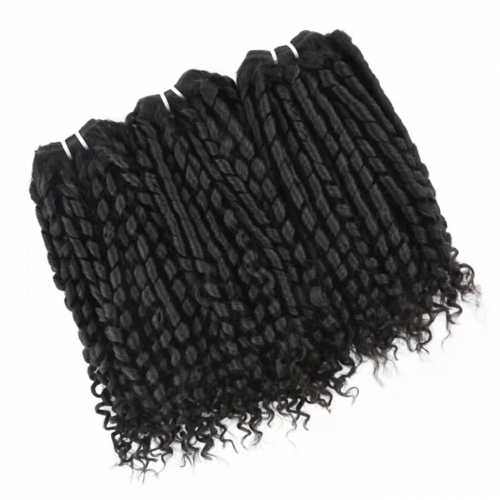 12A Brazilian Spiral Curly Hair 3 Bundles Pixie Curl Human Hair for Black Woman